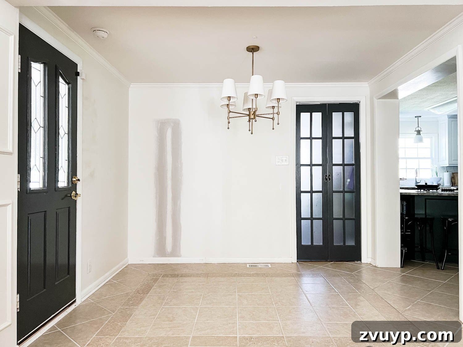 Breakfast Nook Transformation: Layout Redesign and Renovation Progress 4 moved door to make room for a banquette