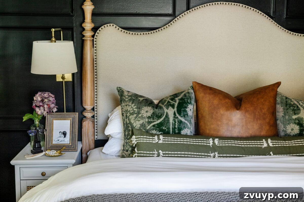Faux Luxury Home Style for Less 18 add down pillow inserts to throw pillow covers on a bed