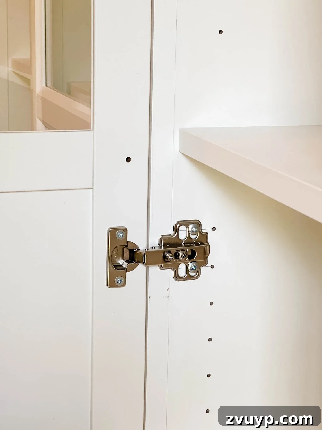 The IKEA Billy Hack: Custom Built-In Bookshelves Made Easy 35 Oxberg doors hung to IKEA Billy bookcase built in bookshelves