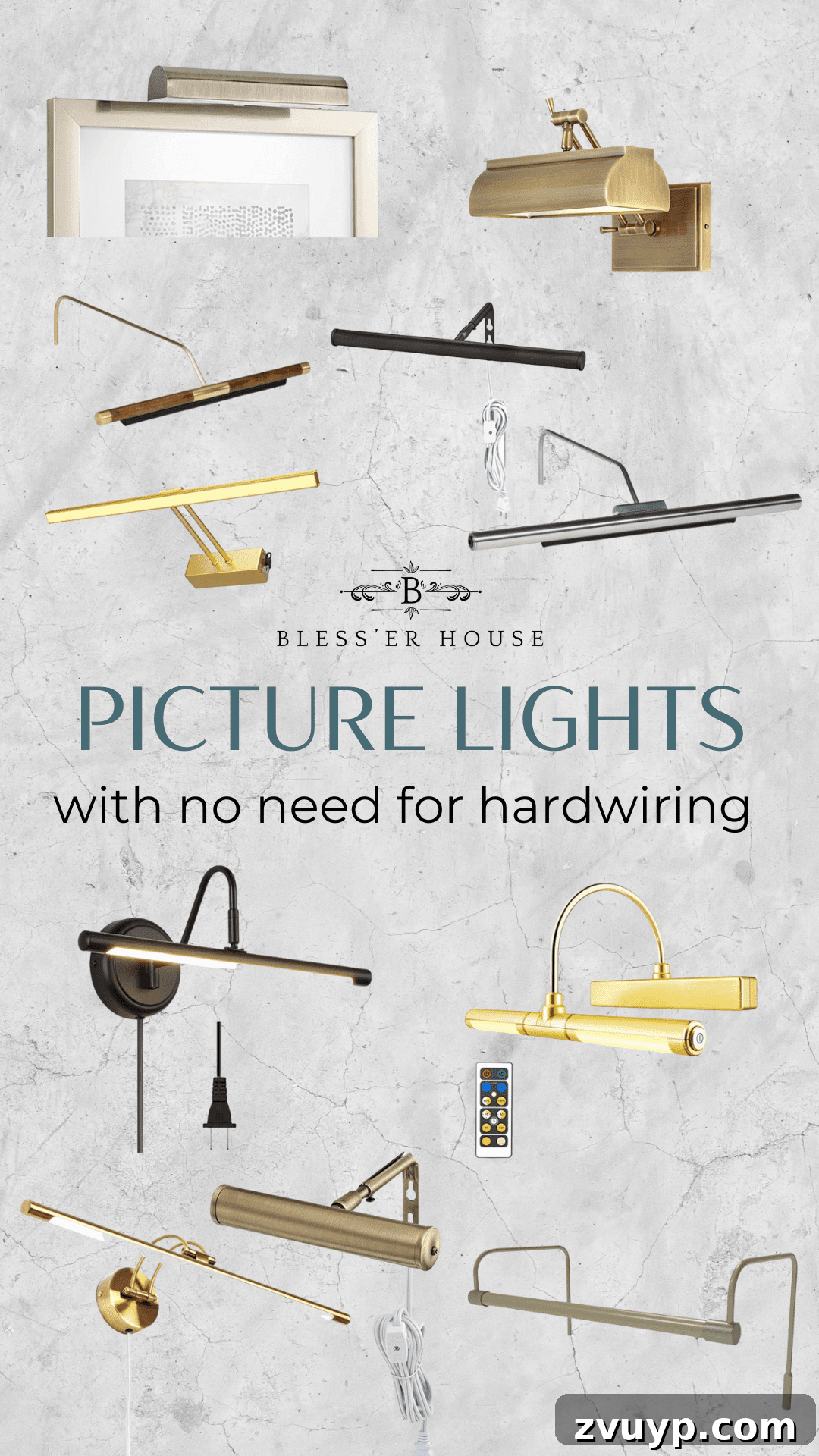 Illuminate Your Art Wirelessly: Picture Light Installation Guide 10 picture lights with no need for hardwiring graphic