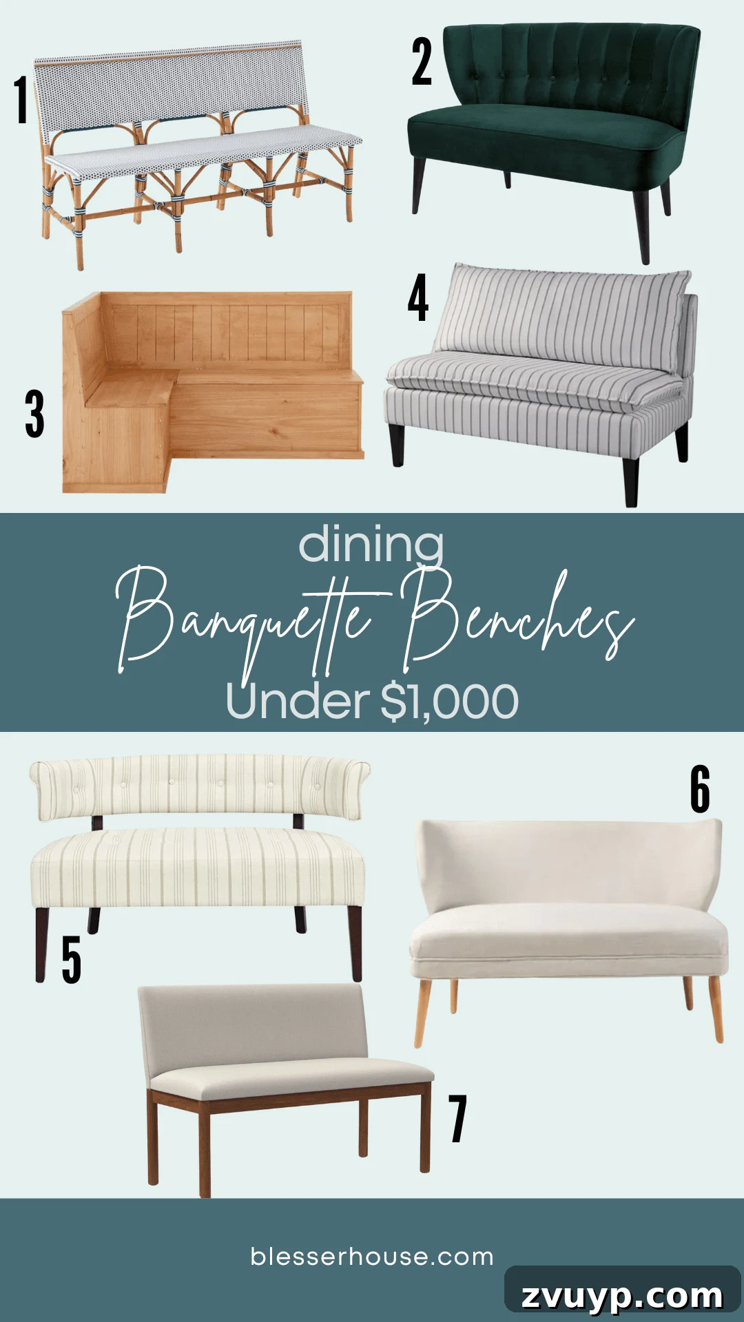 Elegant Banquette Seating That Won't Break the Bank 3 Selection of dining banquette benches available under $1,000, showcasing budget-friendly options for stylish dining