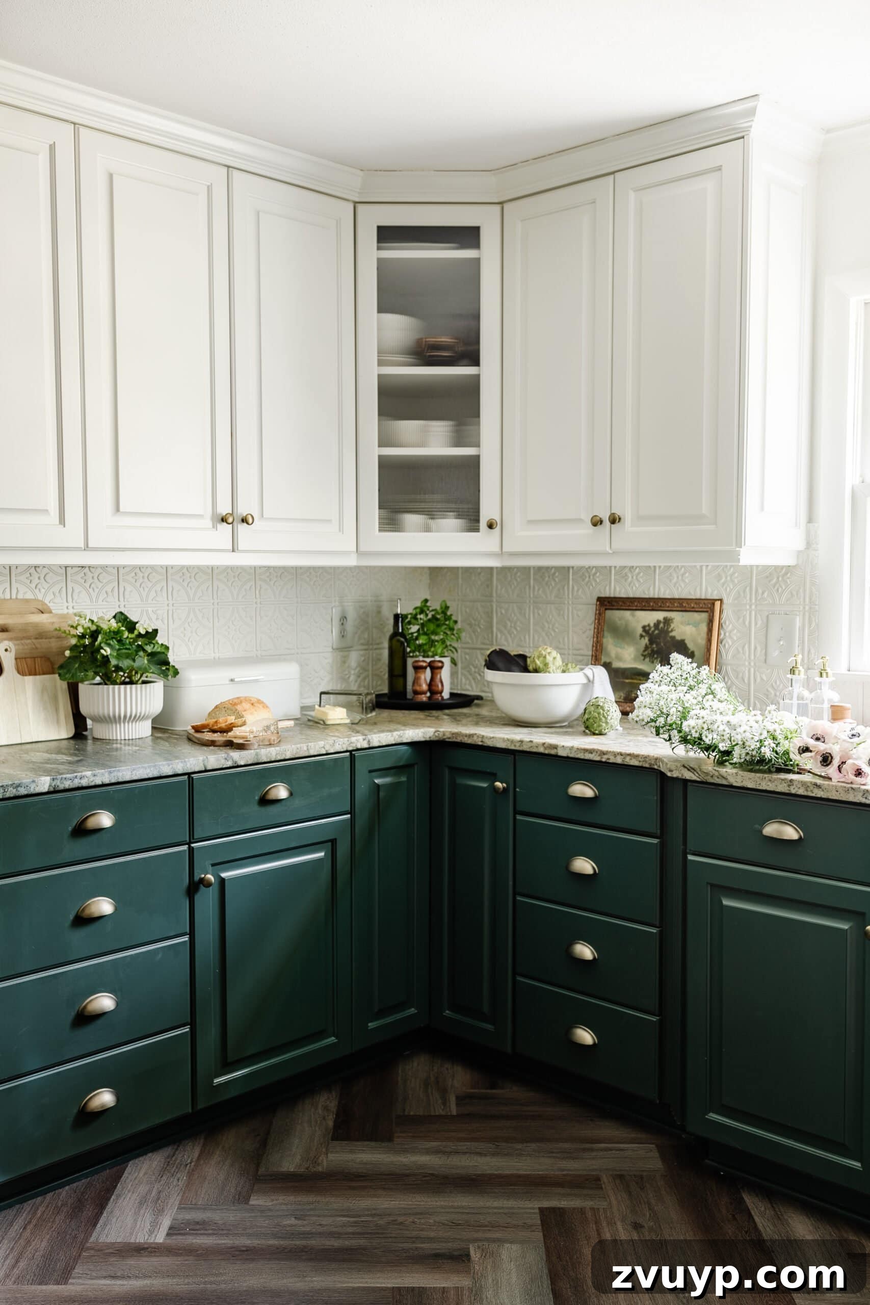 Corner Kitchen Refresh From Dated to Dazzling 25 corner kitchen cabinets with countertop decor