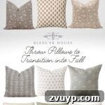 fall throw pillows to transition into other seasons