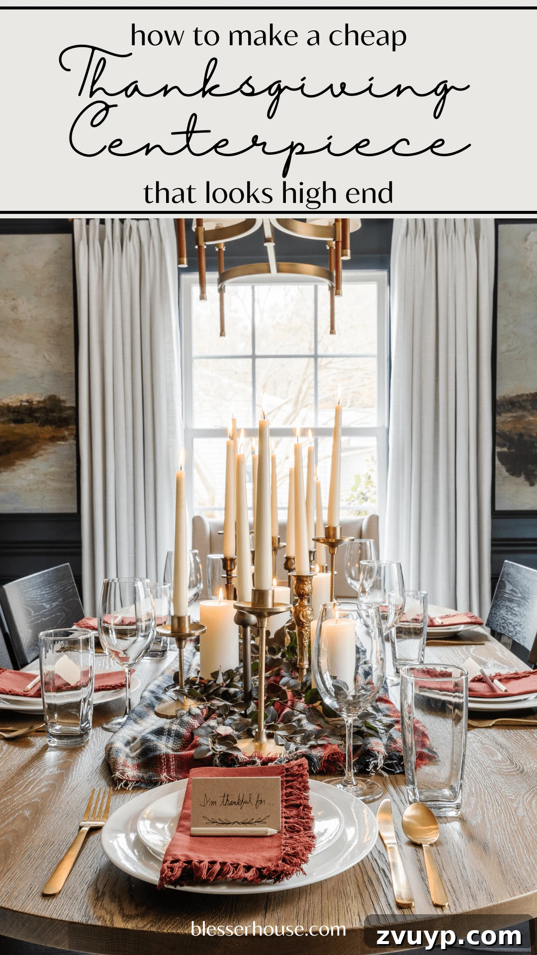 Easy Affordable Thanksgiving Centerpiece from Thrift Store Finds 2 how to make a cheap DIY Thanksgiving centerpiece that looks high end