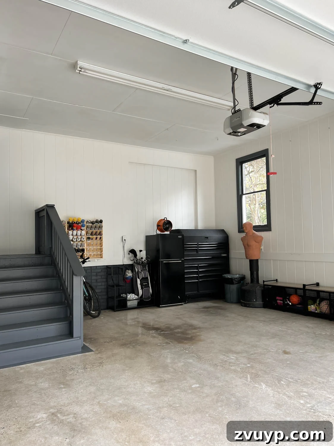Reclaim Your Garage Space with Smart Storage 18 garage makeover using leftover paint and concrete floor grinding