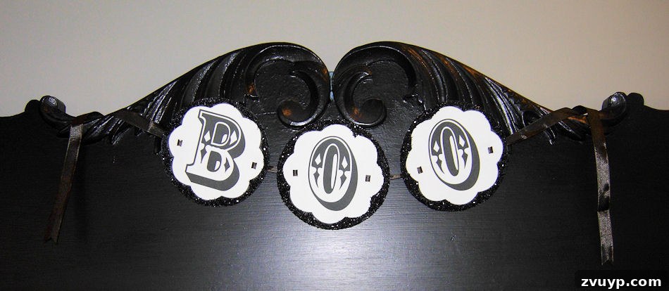 Make Your Own Halloween Garland Free Printables Inside 2 DIY Halloween Garland with Free Printables - Vintage Boo Decor