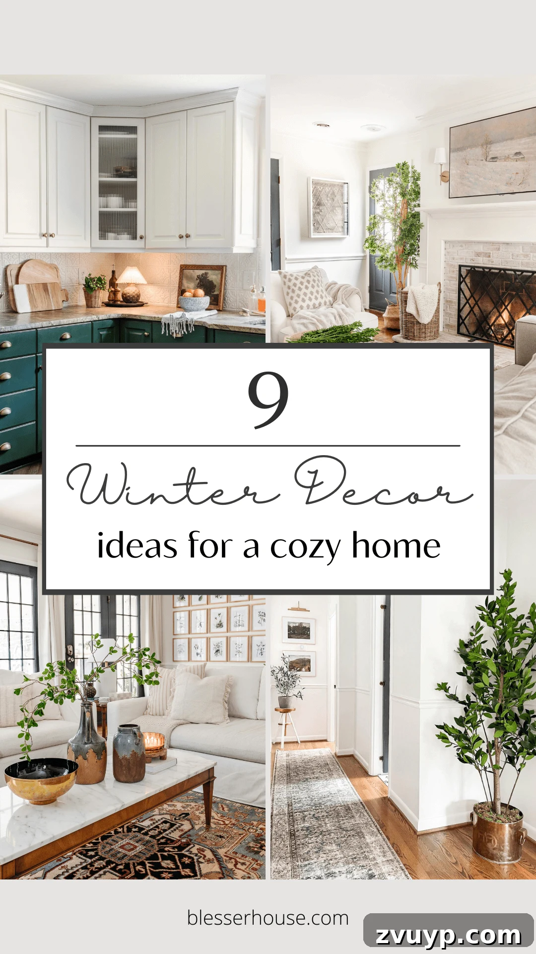 Winter Warm-Up: Easy Decor for a Cozy Retreat 2 Easy Decor Ideas for Cozy Home Decorating in Winter with neutral tones and natural elements