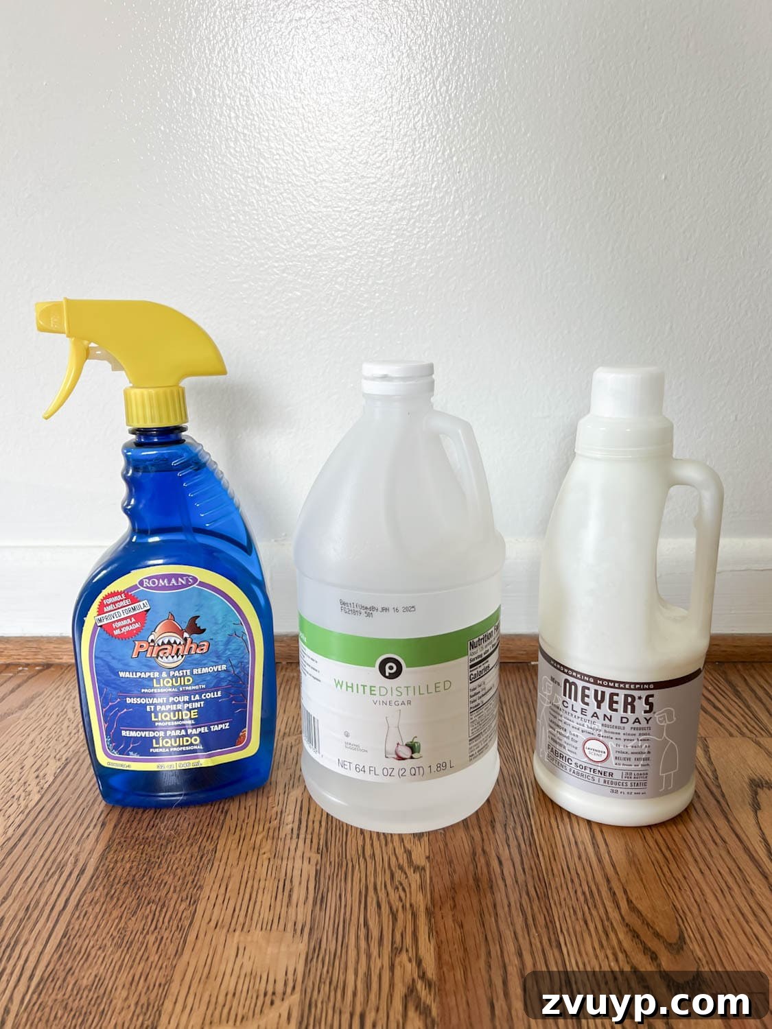 Mastering Wallpaper Removal: 3 Tried and True Methods 4 Various wallpaper remover solutions including store-bought, vinegar, and fabric softener