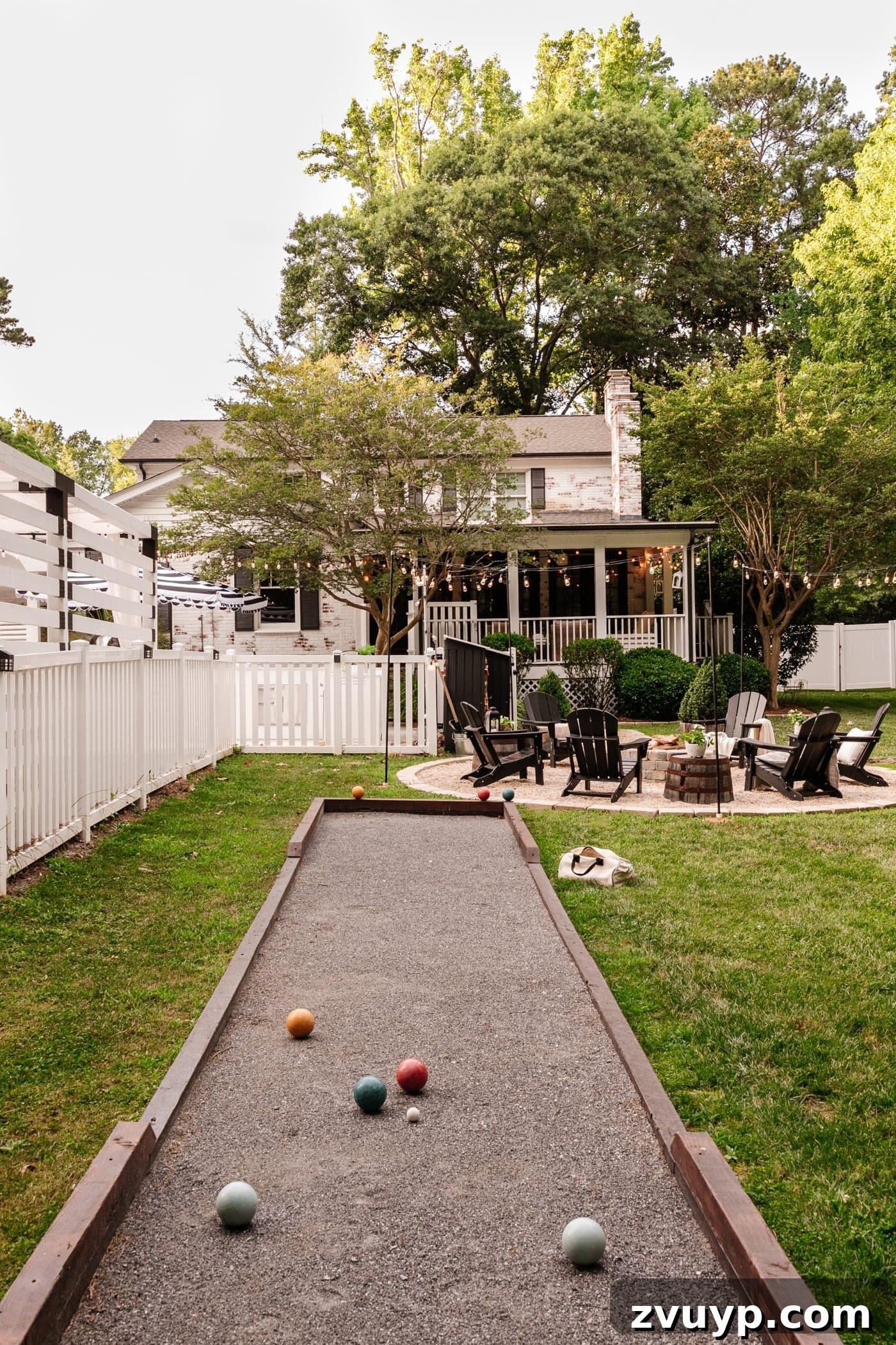 Effortless Backyard DIY: Create Your Dream Outdoor Space on a Budget 19 DIY bocce ball court in a backyard, ready for a game and family fun