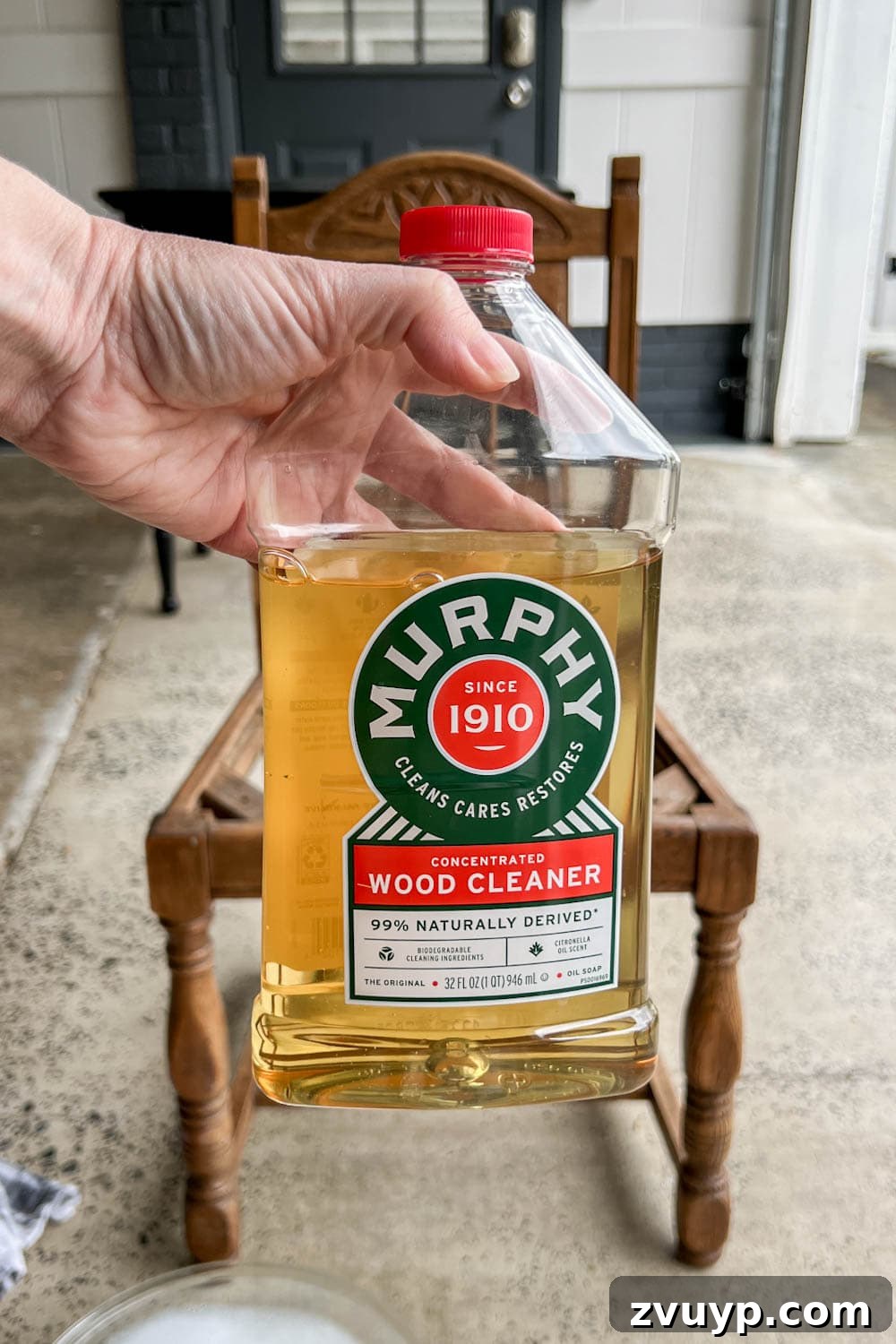 Skip the Stripper: Wood Furniture Makeover for Your Desk Chair 5 cleaning wood furniture with murphy oil soap