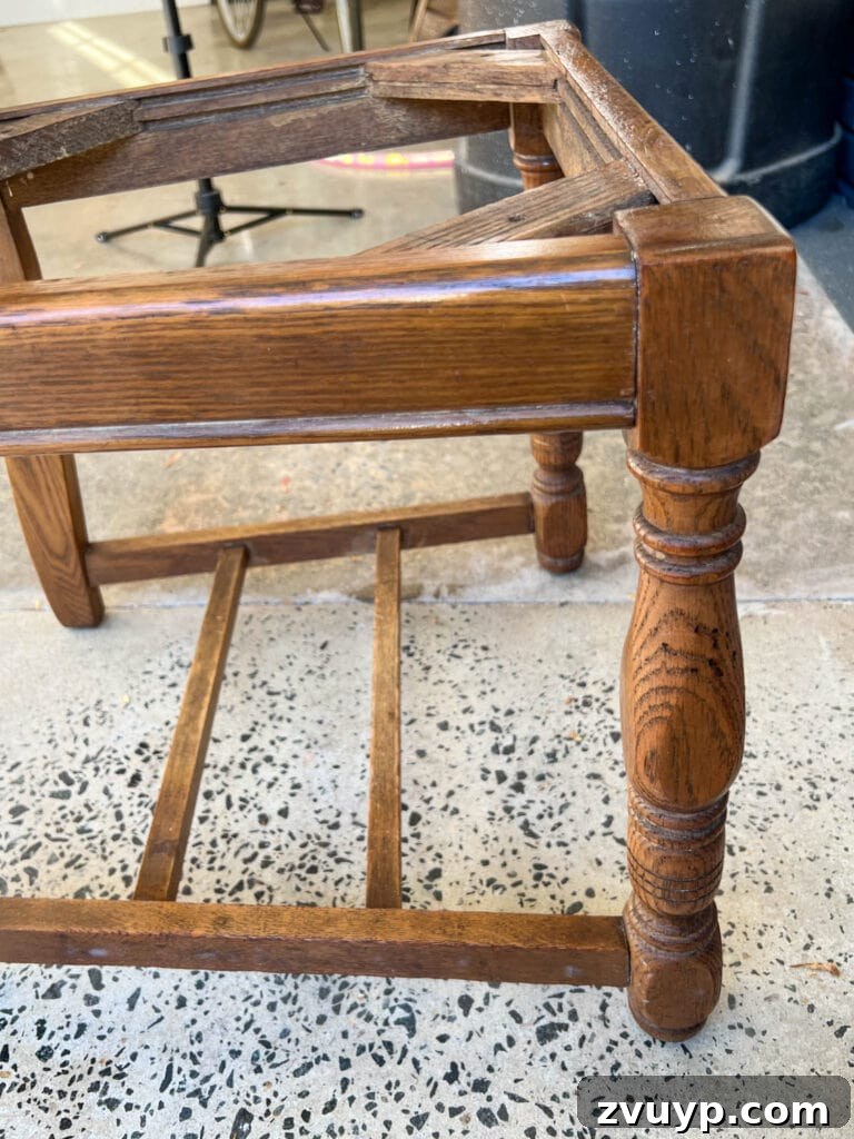 Skip the Stripper: Wood Furniture Makeover for Your Desk Chair 9 after restor-a-finish