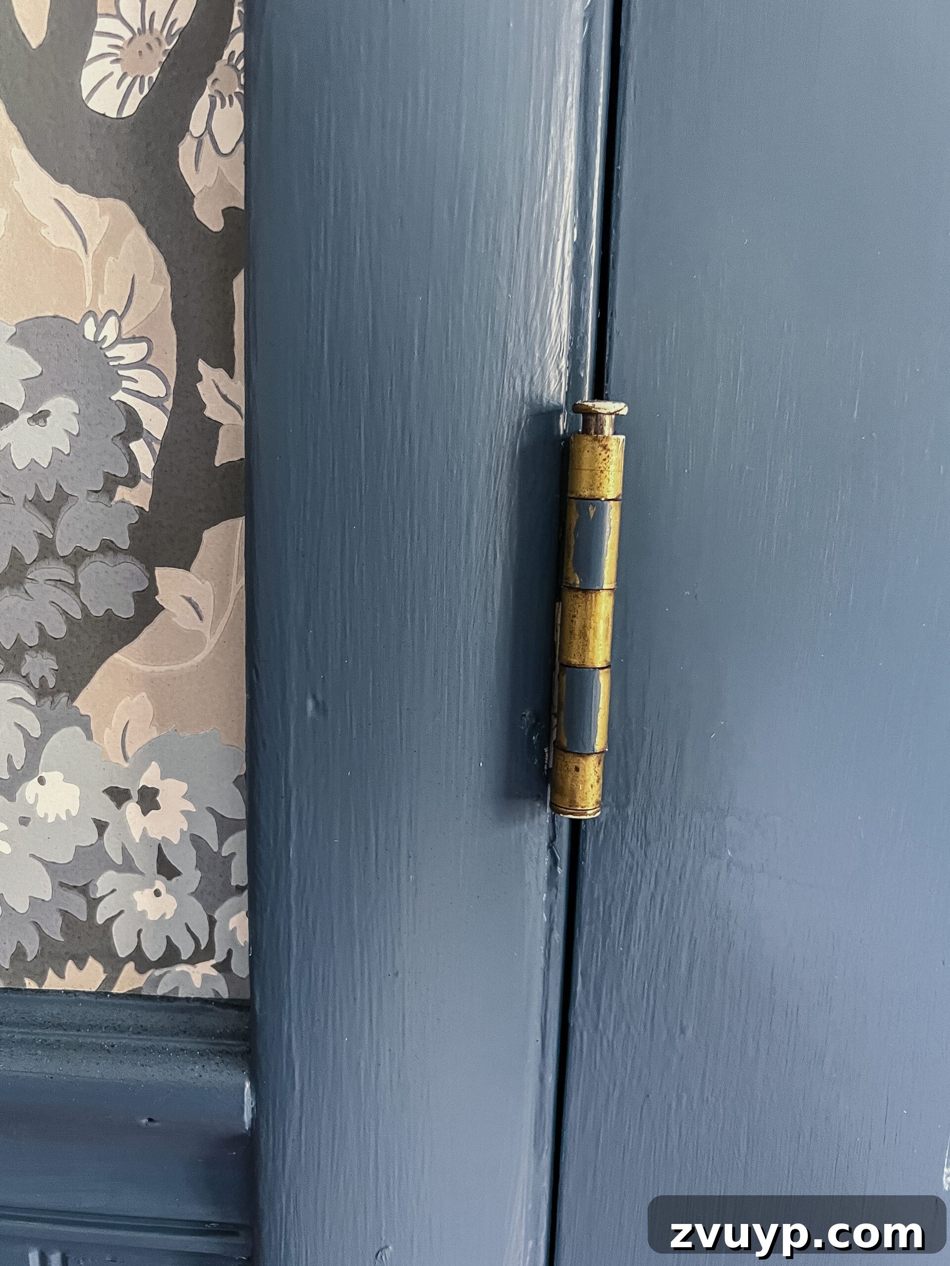 Quick Hinge Color Makeover 3 before and after paint on old hinges