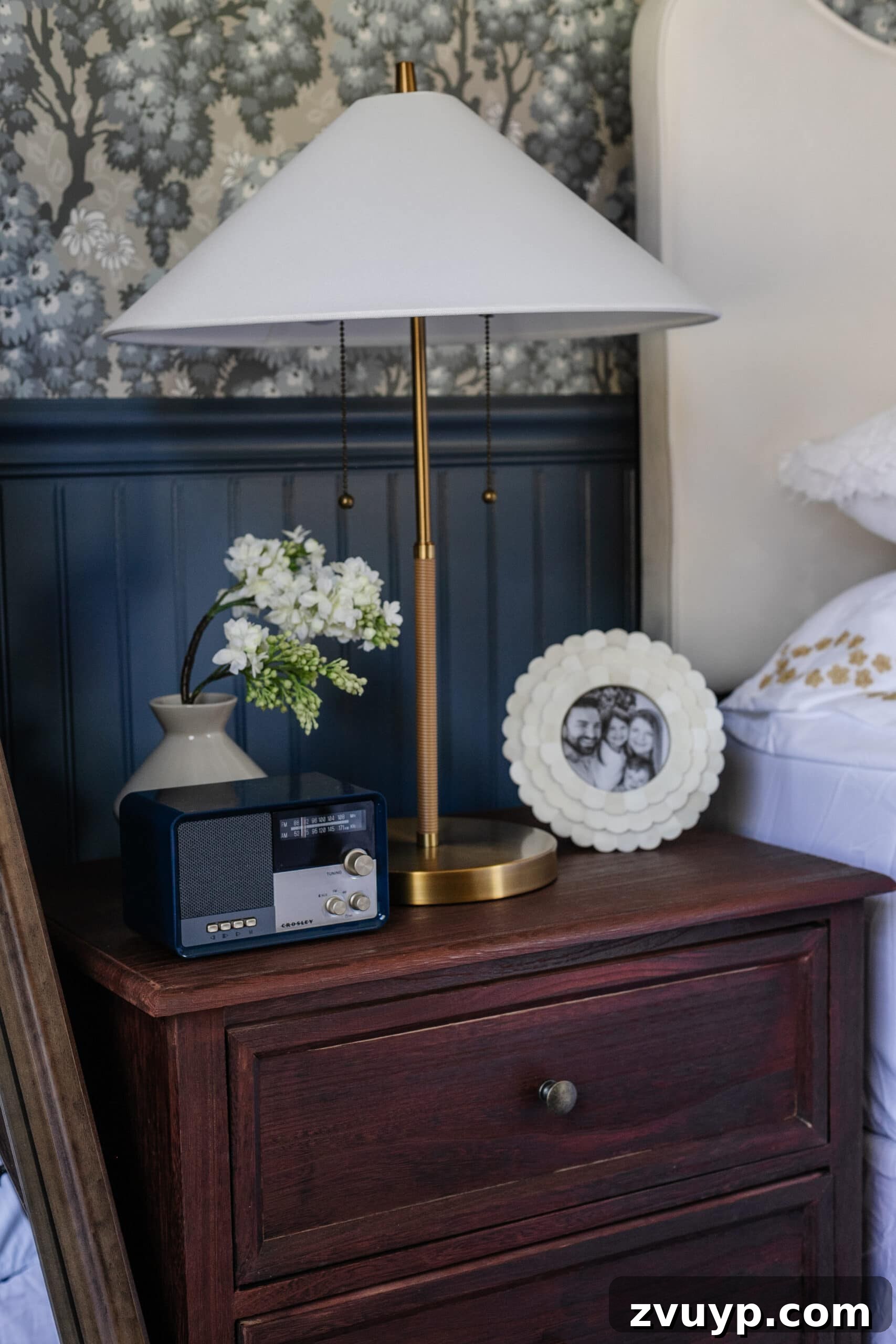 Dreamy Blue Bedrooms: Teen Girl Decorating Ideas and Room Tour 10 blue vintage bluetooth radio on nightstand