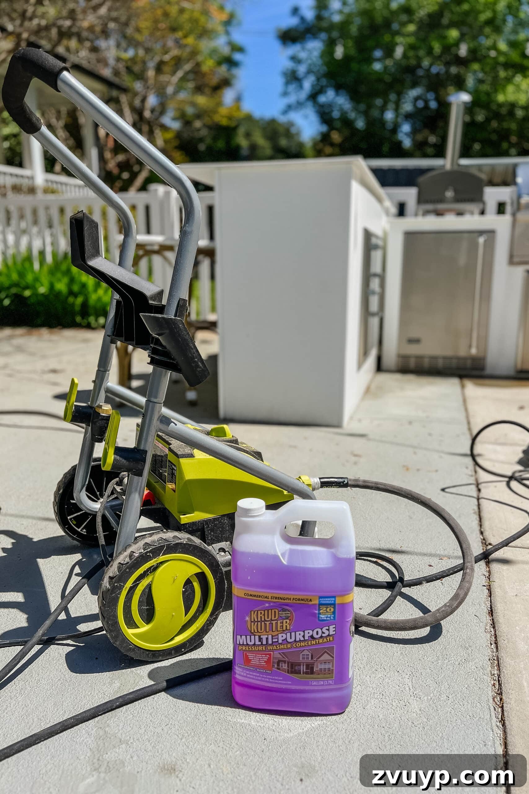 Effortless Spring Patio Refresh 10 using a pressure washer and krud kutter cleaner for spring cleaning a patio