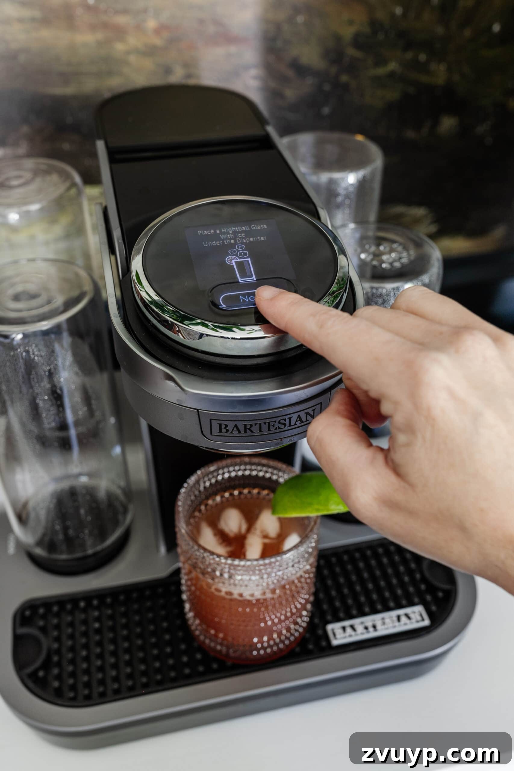 Bartesian Cocktail Maker Review: Is It Worth It? 4 bartesian machine touch screen button to make a drink