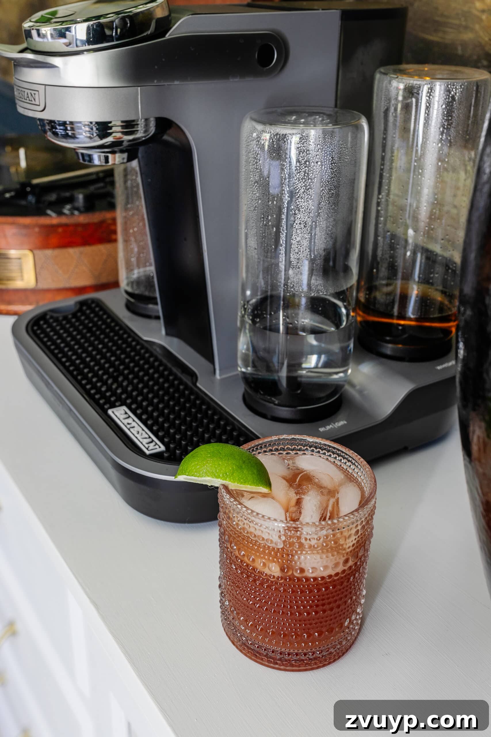 Bartesian Cocktail Maker Review: Is It Worth It? 8 Rum Breeze cocktail made in a coffee maker style cocktail machine