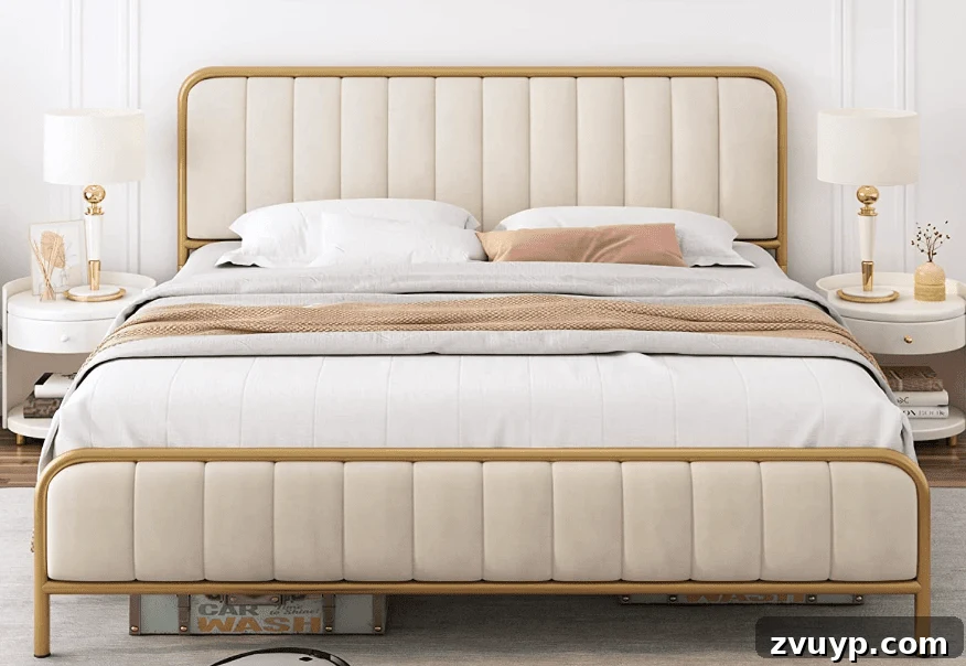 Tarz Sahibi ve Hesaplı 18 Modern Vintaj Yatak Önerisi 11 upholstered tufted bed