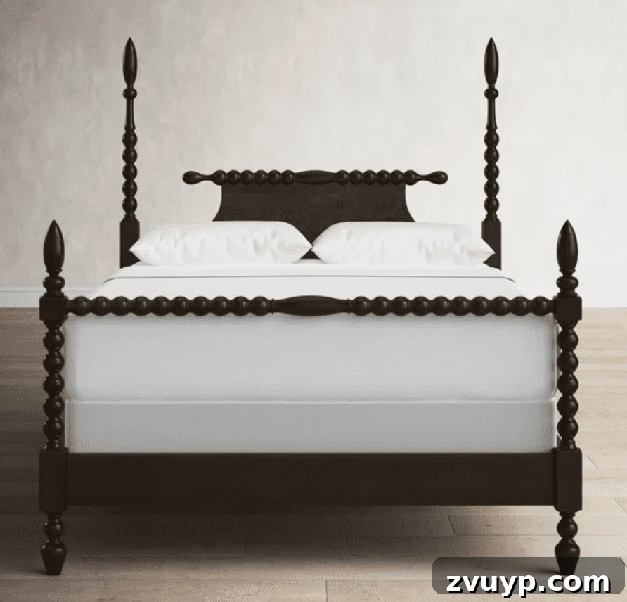 Tarz Sahibi ve Hesaplı 18 Modern Vintaj Yatak Önerisi 17 wood spindle poster antique bed