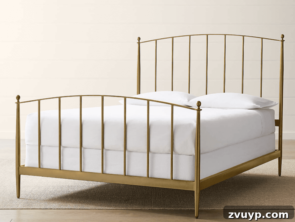 Tarz Sahibi ve Hesaplı 18 Modern Vintaj Yatak Önerisi 19 brass spindle bed