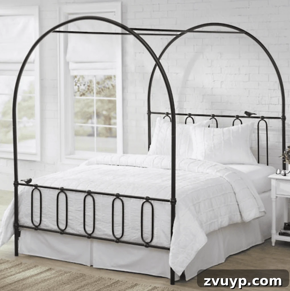Tarz Sahibi ve Hesaplı 18 Modern Vintaj Yatak Önerisi 9 terrace canopy bed