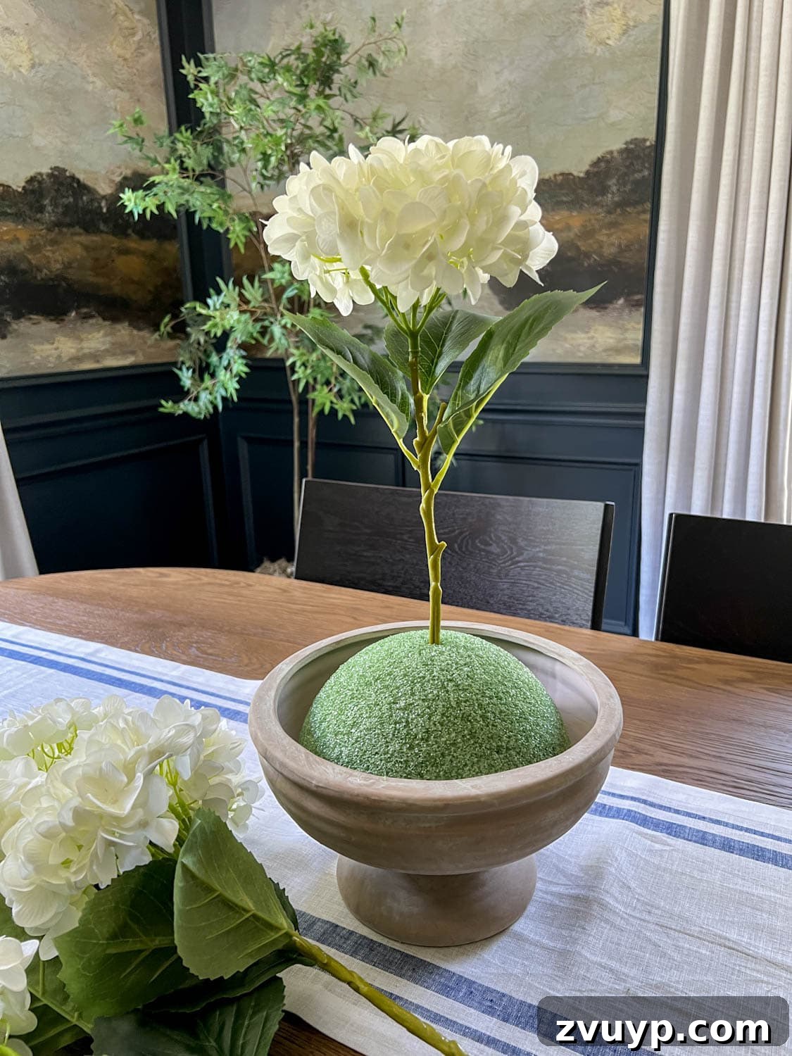 Effortless Charm DIY Faux Flower Creations 10 faux flower placed in florist foam
