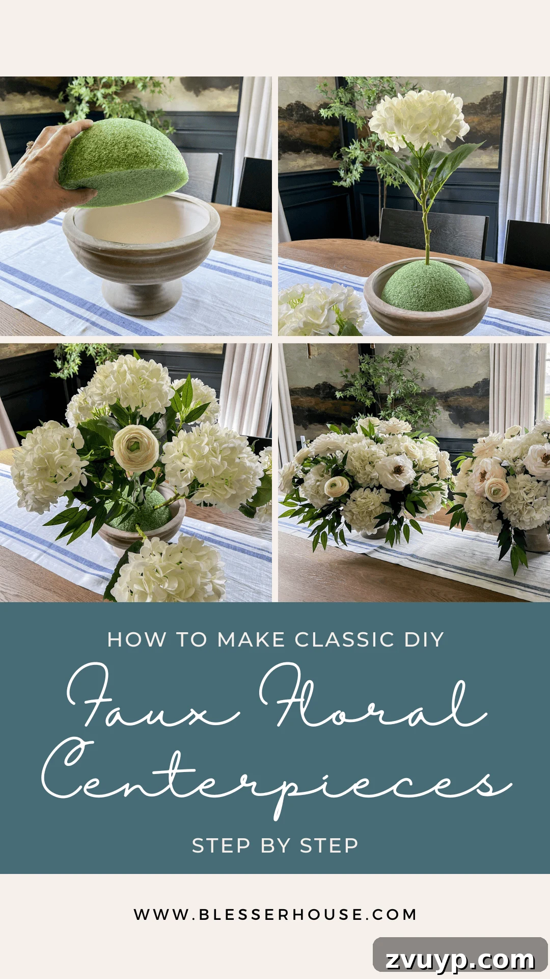 Effortless Charm DIY Faux Flower Creations 3 diy faux floral centerpieces