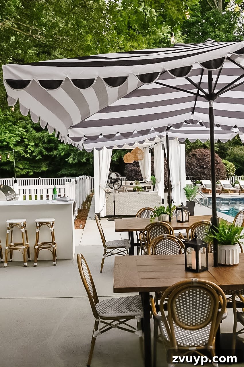 Walmart Patio Furniture Two Year Verdict 12 patio tables and chairs with umbrellas beside backyard kitchen and pool