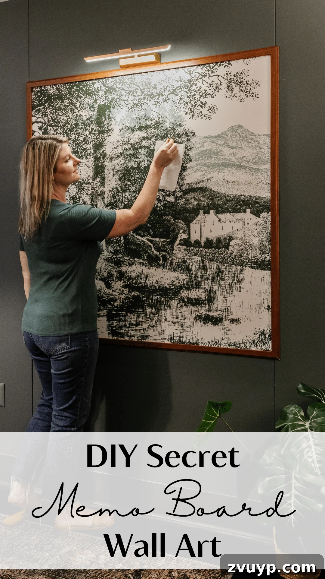 Craft Your Magnetic Wall Art Memo Board 2 DIY Large Wall Art Magnetic Memo Board in a vintage-style room