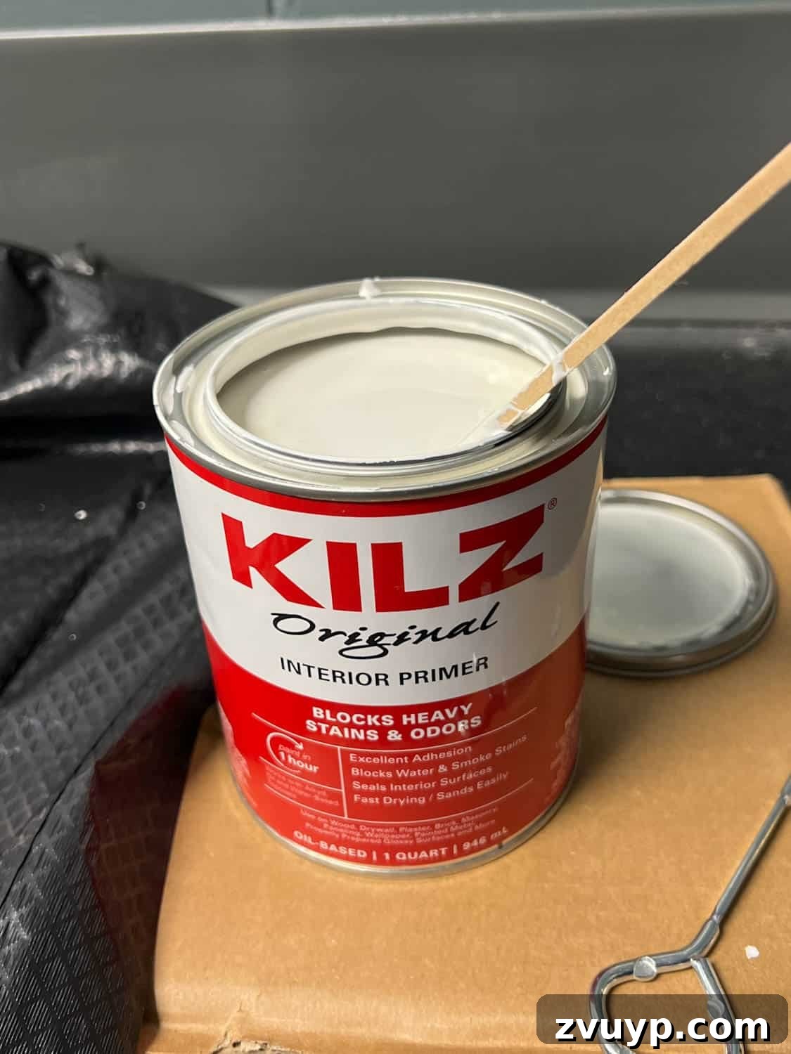 Craft Your Magnetic Wall Art Memo Board 11 Kilz Original oil-based primer can for metal surfaces