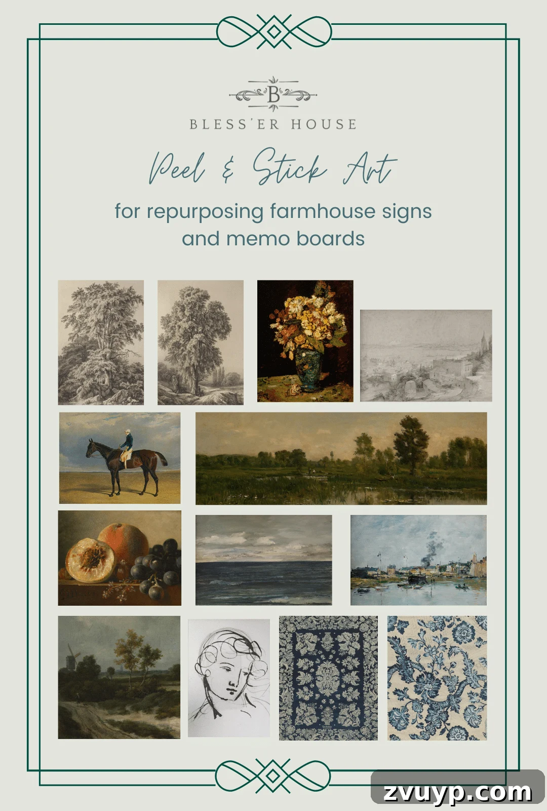 Craft Your Magnetic Wall Art Memo Board 19 peel and stick wall art from Etsy, ideal for repurposing farmhouse signs