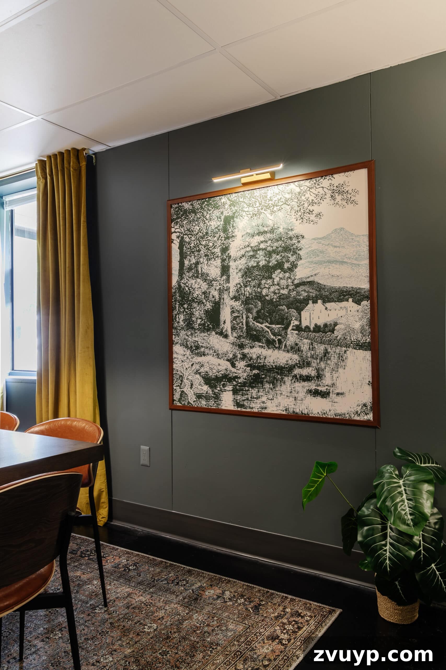 Transform Your Office: Cozy Conference Room Design Ideas 17 framed art turned into a memo board