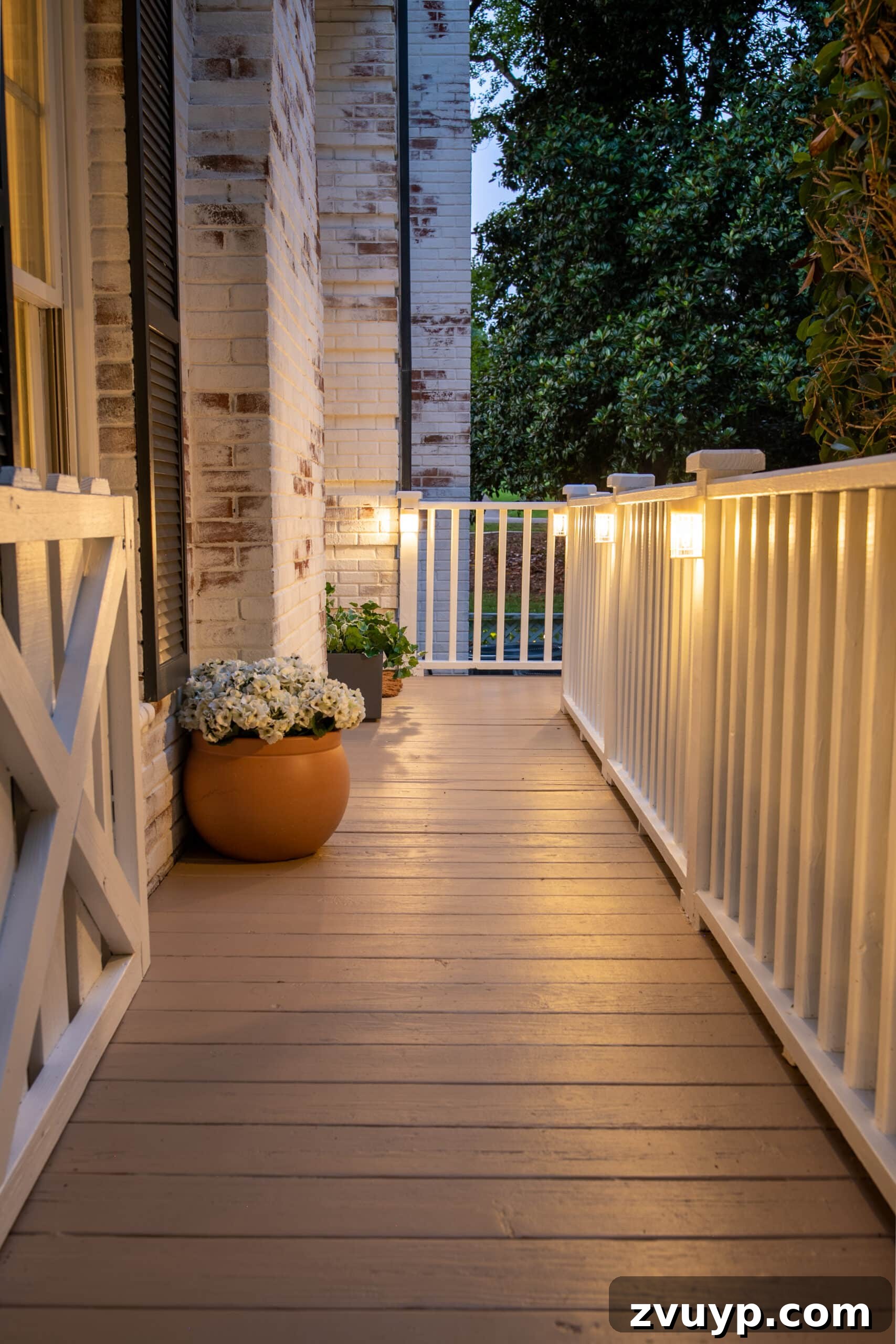 6 Small Side Porch Makeovers Before and After Inspiration 4 side porch solar lights and planters