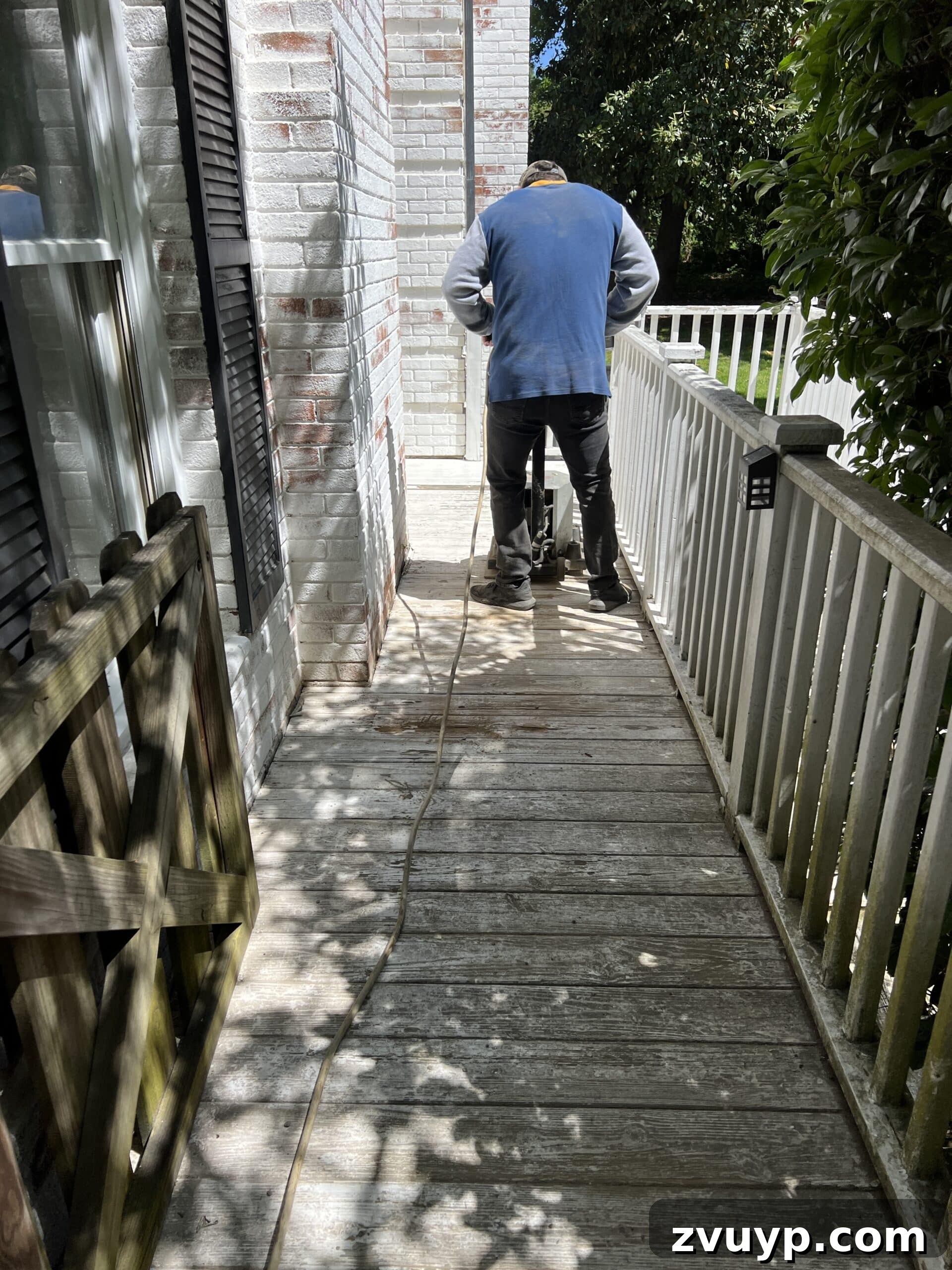 6 Small Side Porch Makeovers Before and After Inspiration 6 sanding deck paint