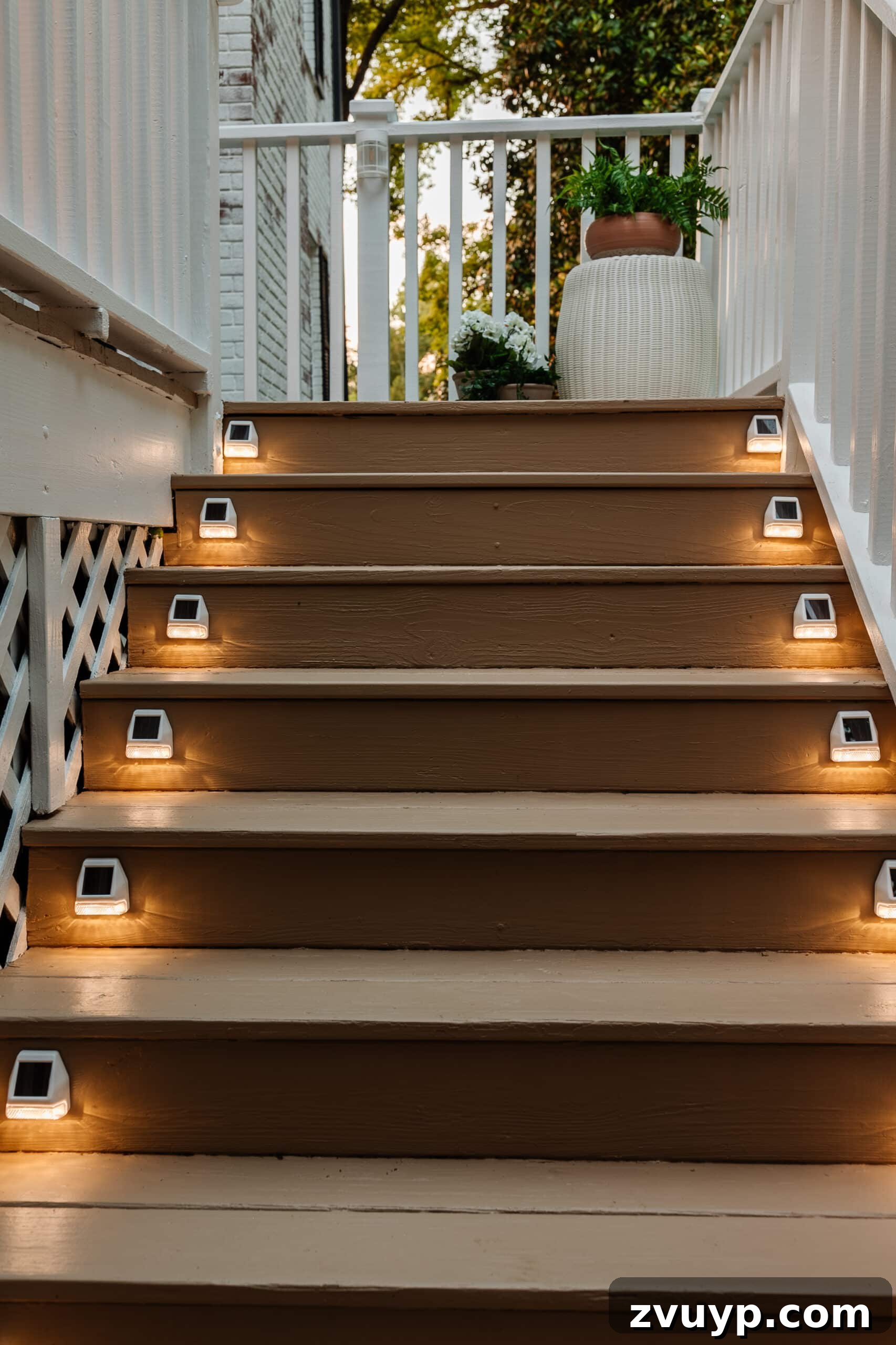 6 Small Side Porch Makeovers Before and After Inspiration 10 deck step solar lights