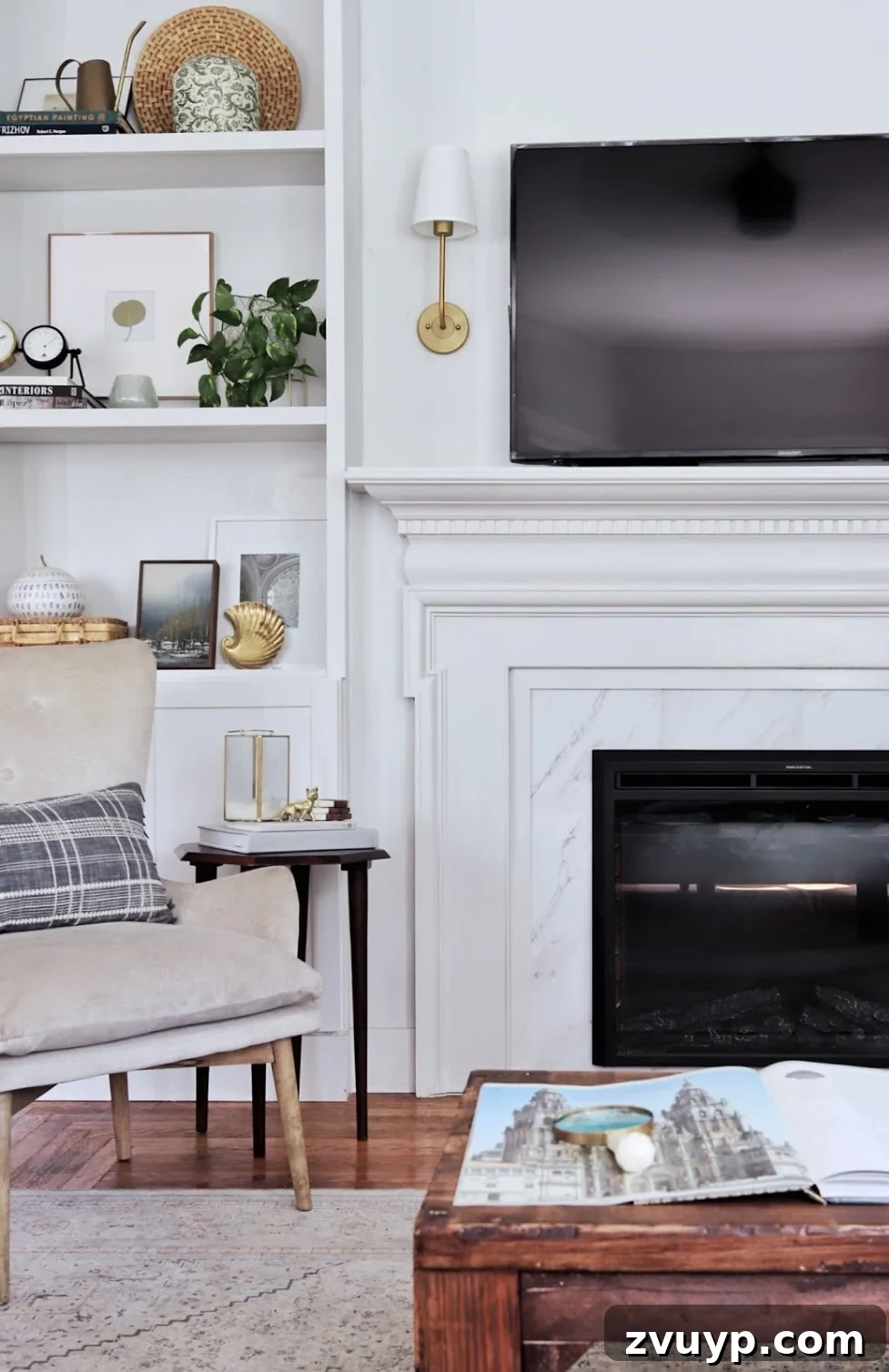 Portable Fireplace Builds for Any Setting 10 DIY electric fireplace with integrated built-in shelves and cabinets