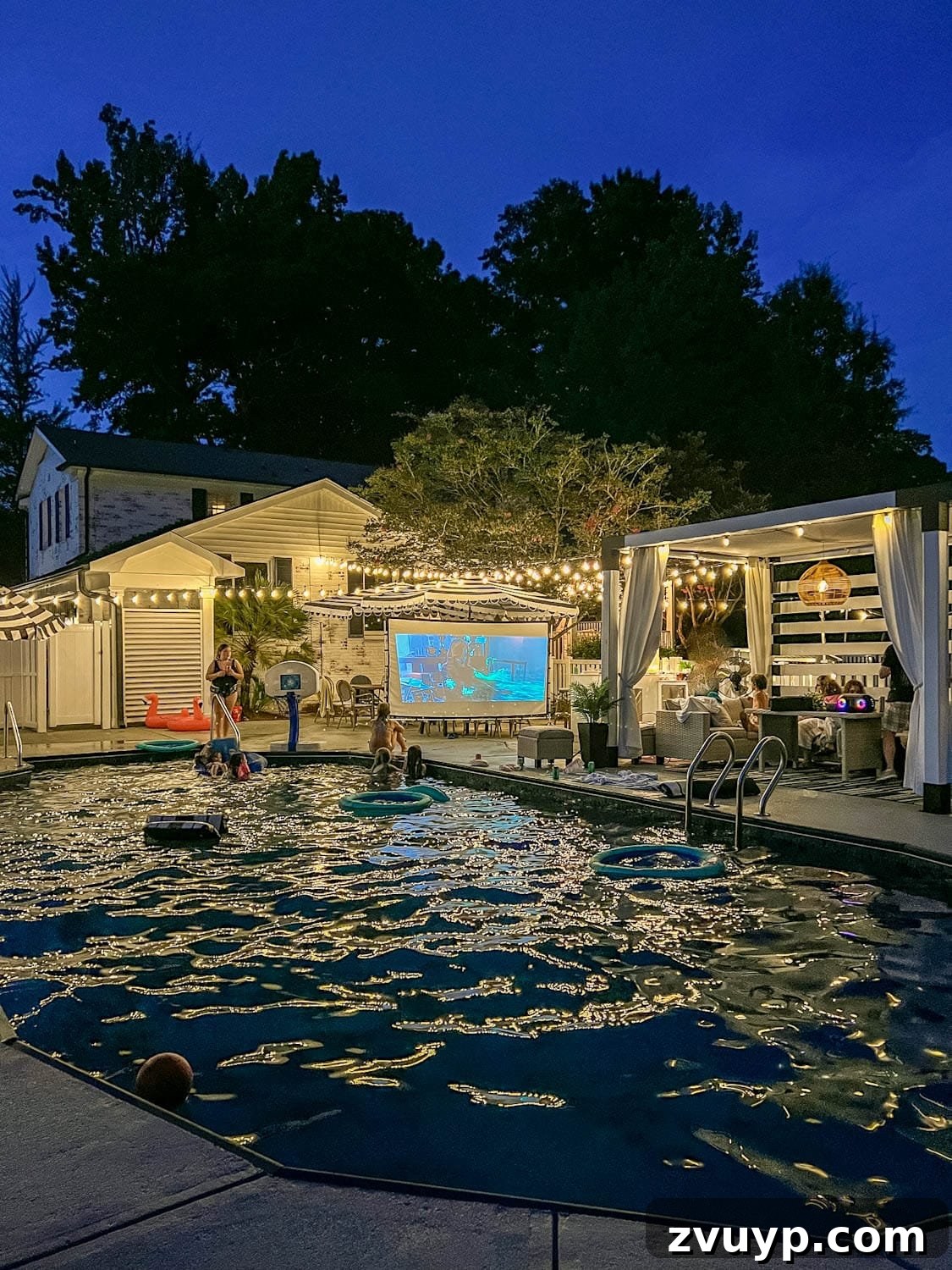Dive Into Fun: Your Essential Guide to Epic Swim Parties and Backyard Bashes 2 backyard pool party outdoor movie night