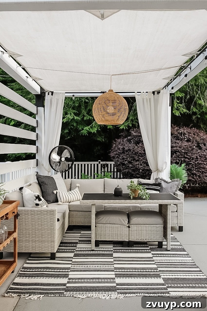 Dive Into Fun: Your Essential Guide to Epic Swim Parties and Backyard Bashes 12 diy cabana pergola with seating around a backyard pool