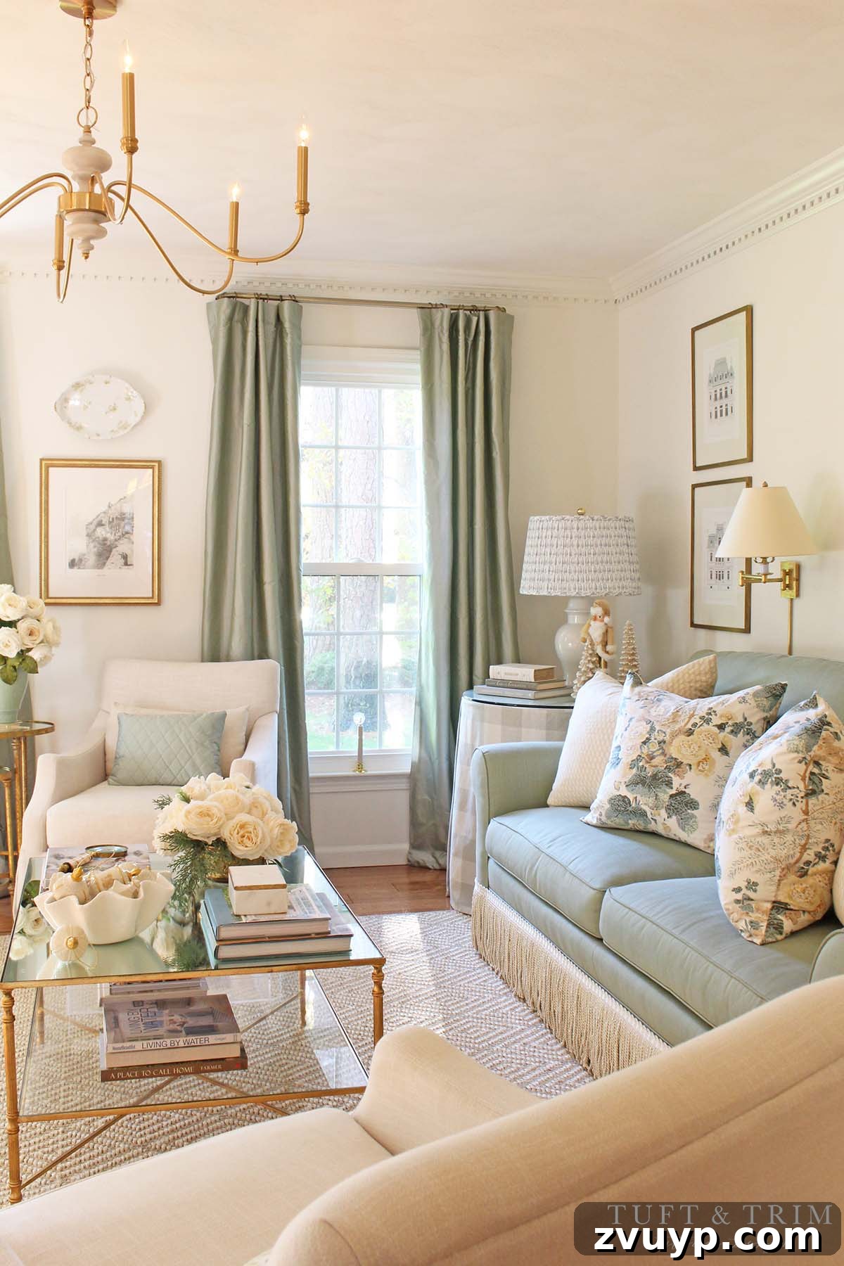 The Fringe Revolution: Upscale Looks for Downsized Spending 3 DIY fringe sofa using double sided tape and trim