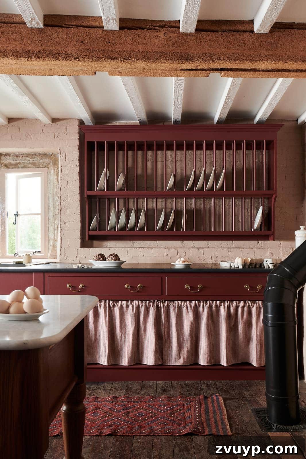 12 Must-Have Burgundy Paint Hues Endorsed by Design Experts 2 burgundy kitchen cabinets by devol kitchens