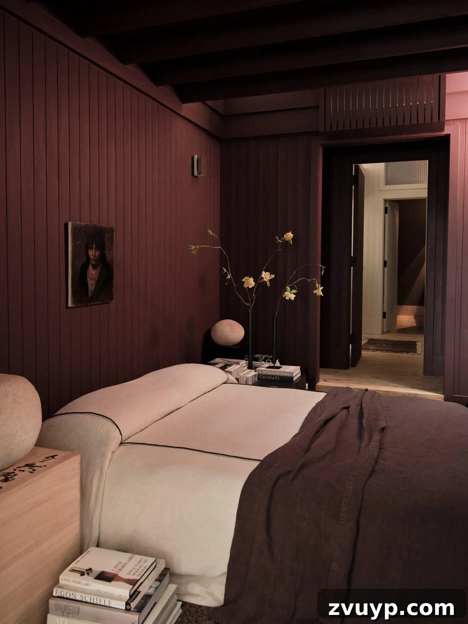 12 Must-Have Burgundy Paint Hues Endorsed by Design Experts 14 farrow and ball deep reddish brown dark red bedroom colin king studio