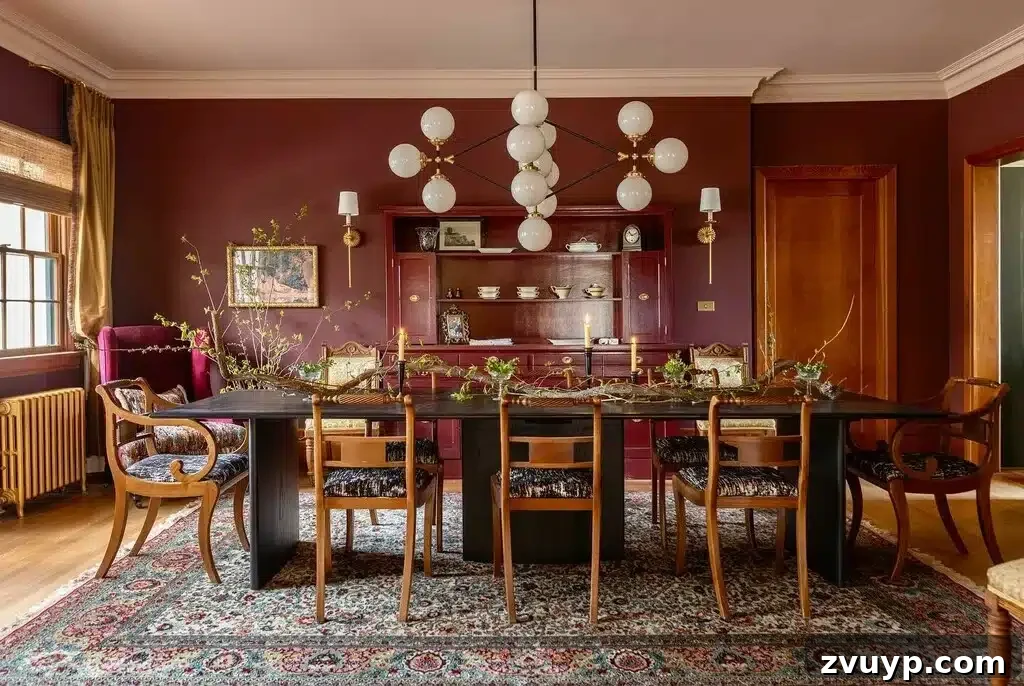12 Must-Have Burgundy Paint Hues Endorsed by Design Experts 17 farrow and ball estate emulsion preference red maria nordlund design burgundy dining room
