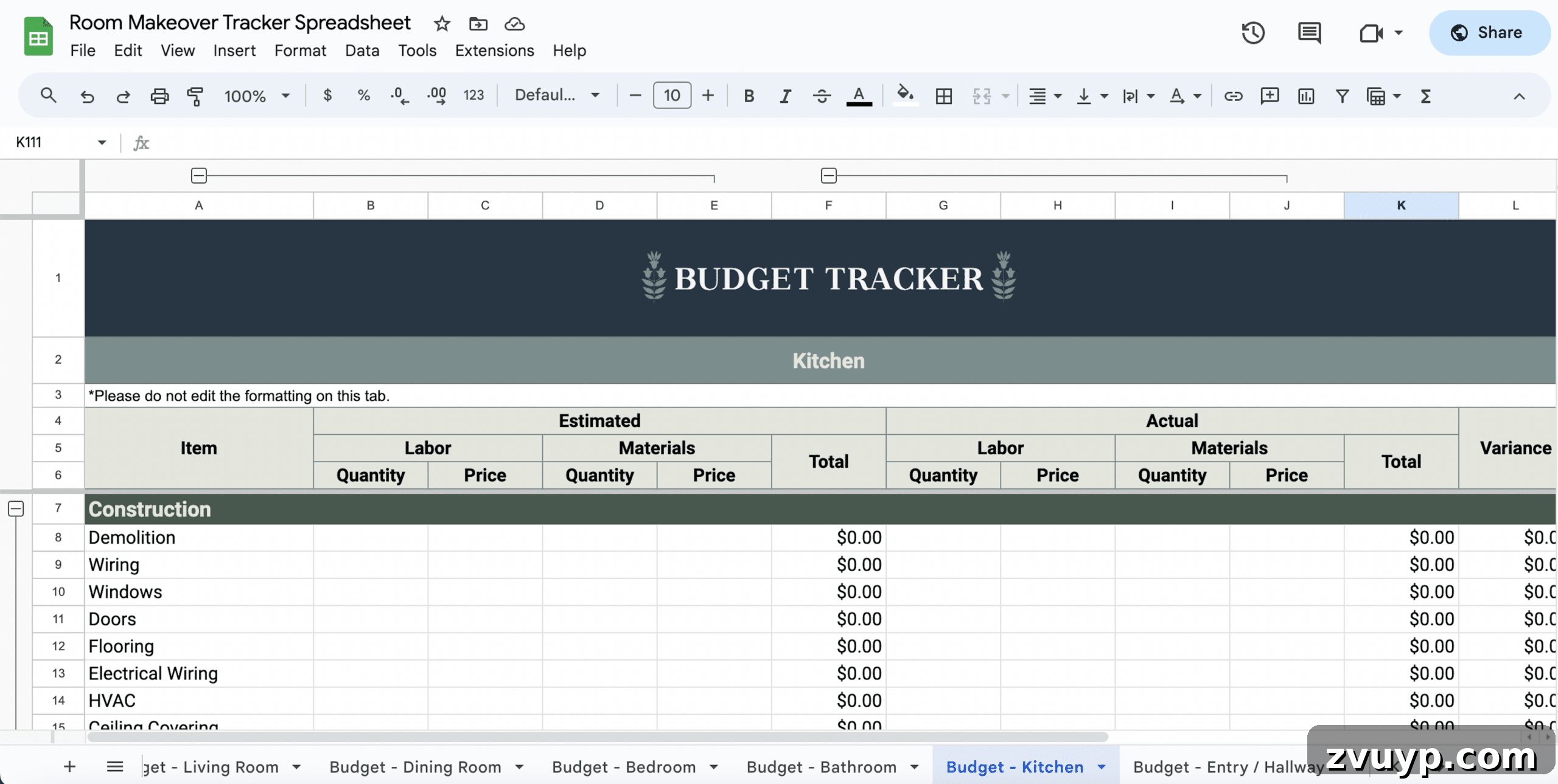 Craft Your Perfect Room 3 Tools for Makeover Mastery 7 room budget spreadsheet