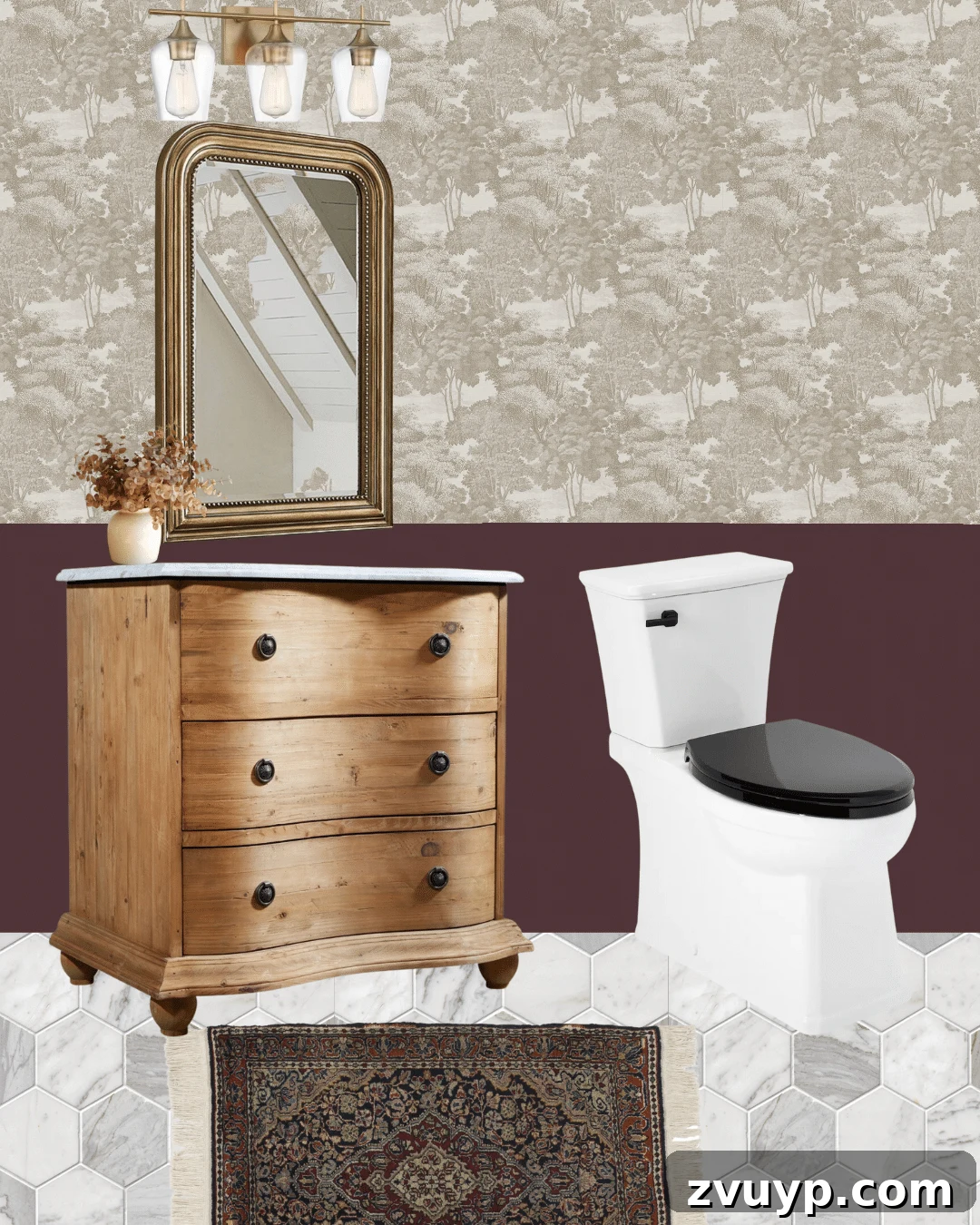 Craft Your Perfect Room 3 Tools for Makeover Mastery 10 modern traditional powder room mood board