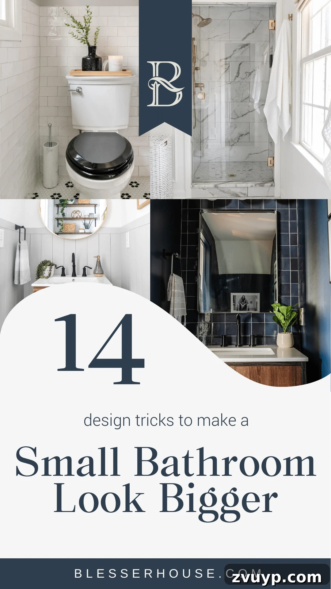 Small Bathroom Illusions: Design Tips for a Spacious Feel 2 Small bathroom with design tricks to make it look bigger