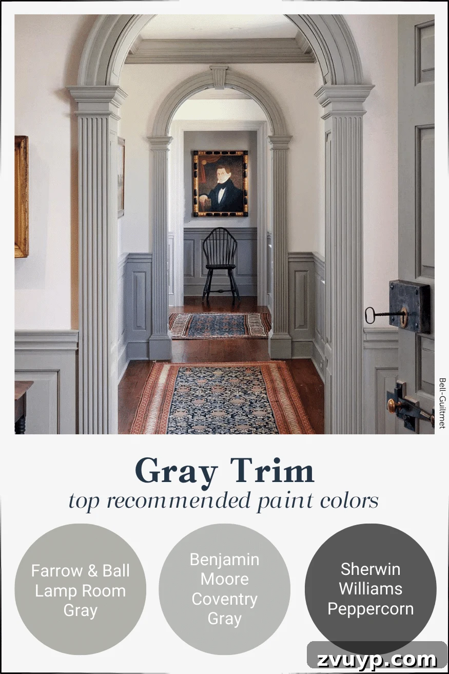 Stunning Contrast Trim Paint Ideas 13 gray contrast trim paint colors