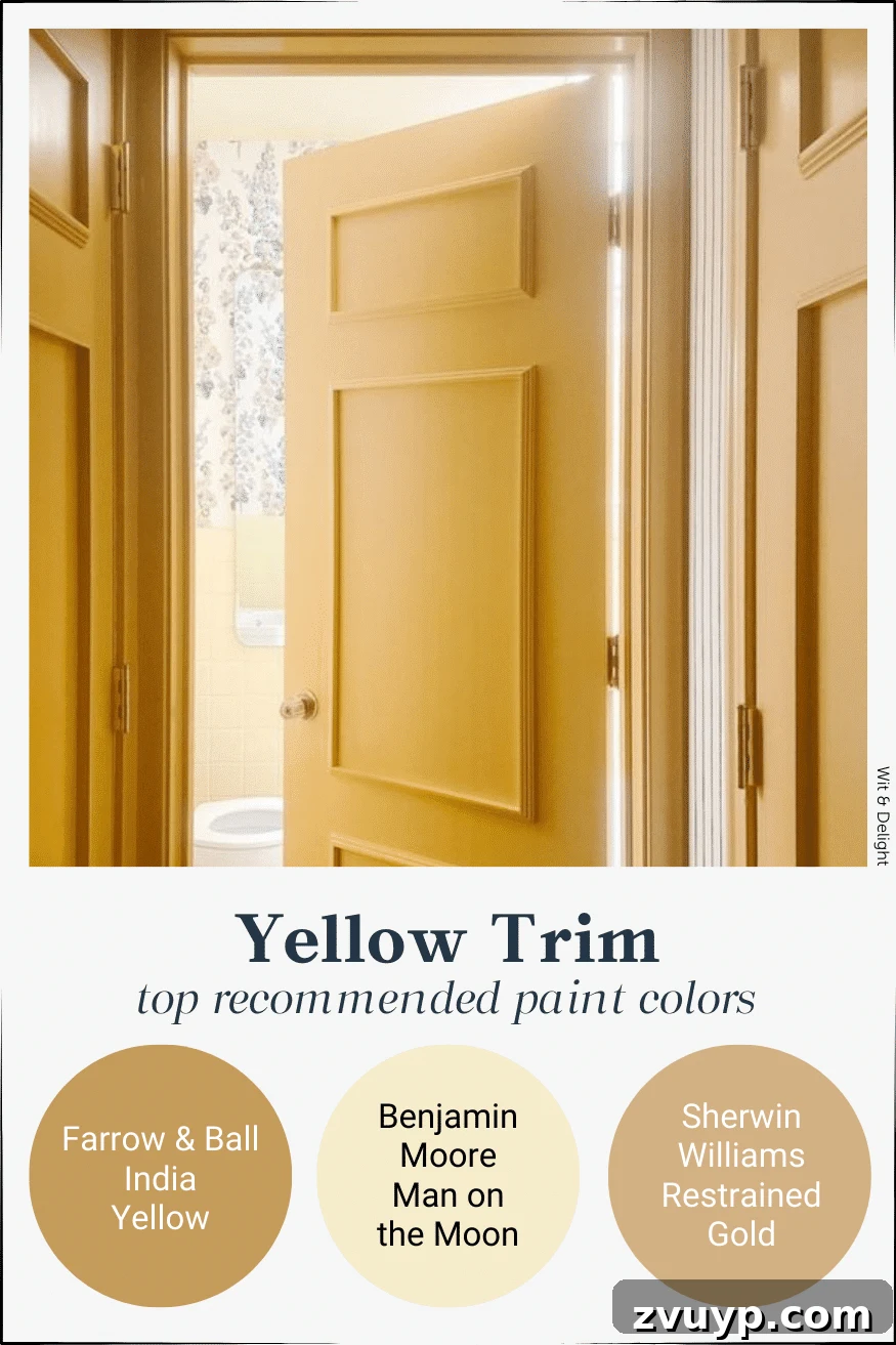 Stunning Contrast Trim Paint Ideas 8 yellow contrast trim paint colors