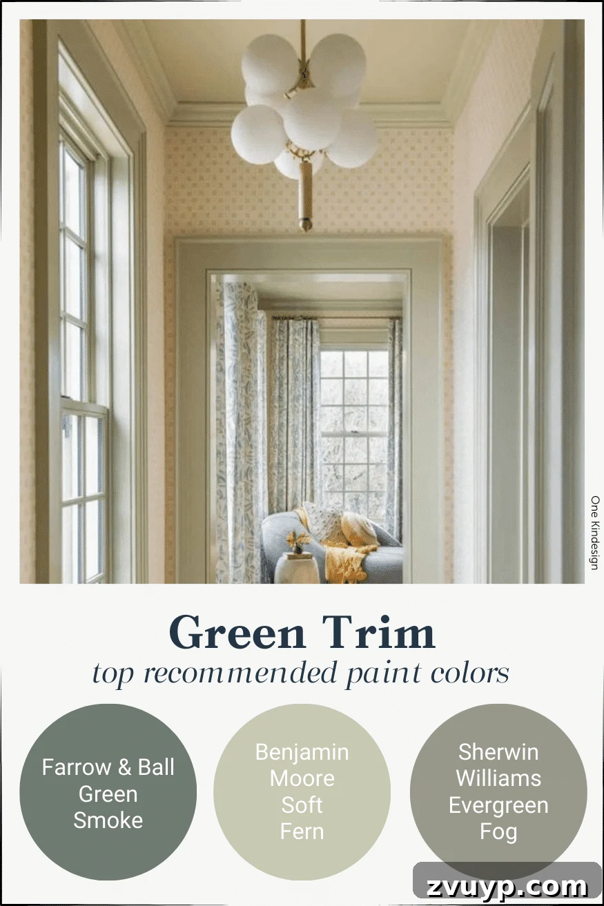 Stunning Contrast Trim Paint Ideas 9 green contrast trim paint colors
