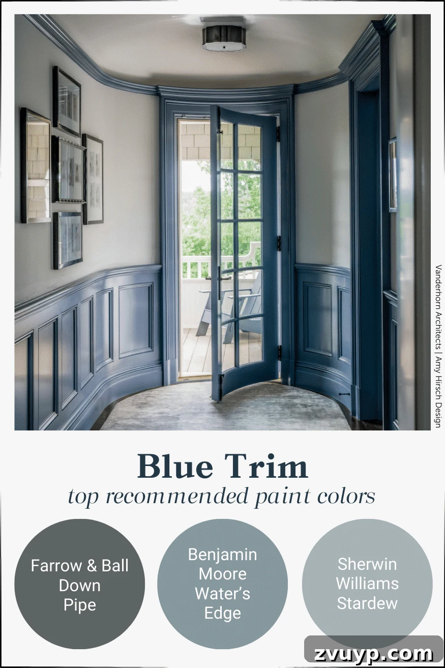 Stunning Contrast Trim Paint Ideas 10 blue contrast trim paint colors