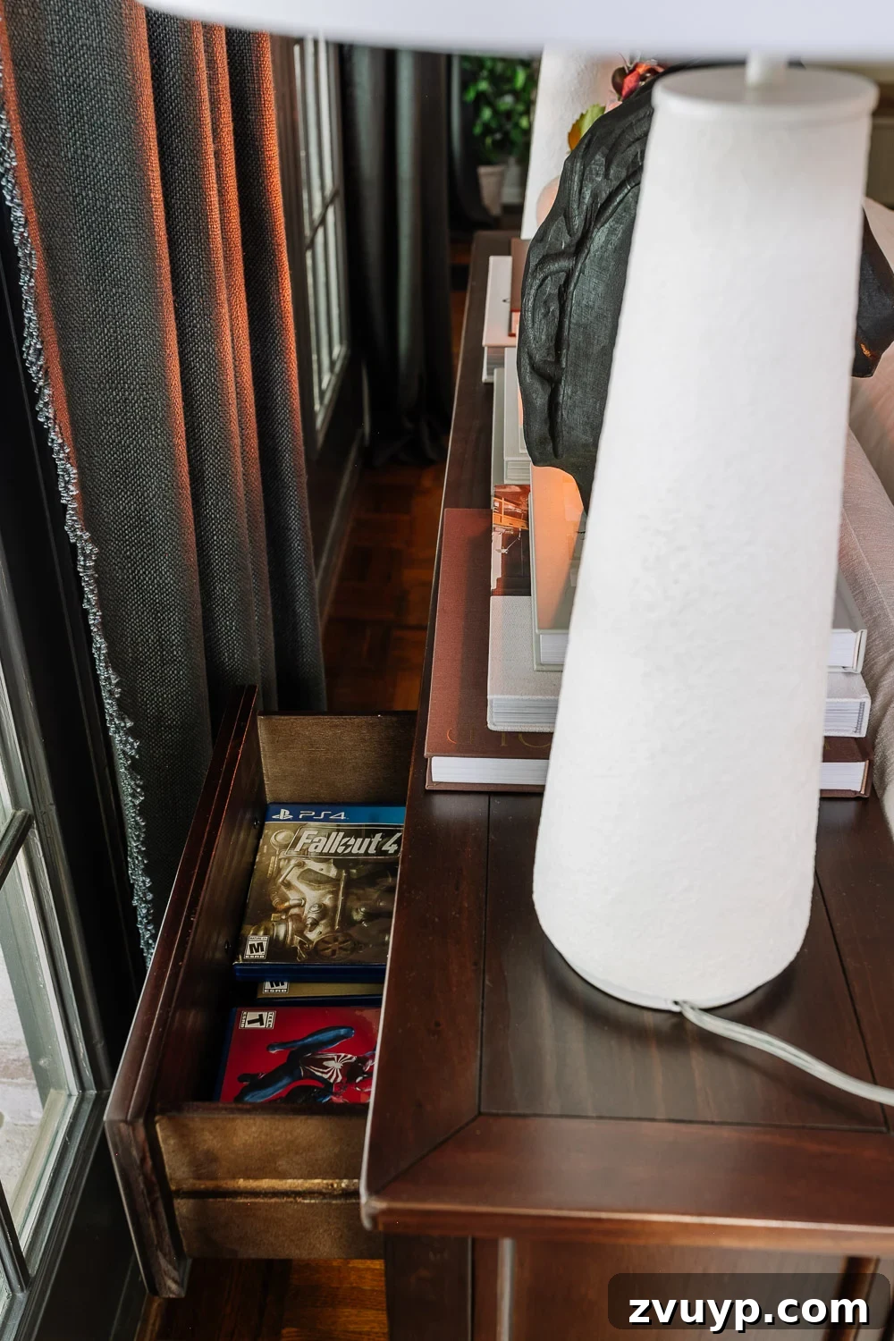 The Sofa Table Blunder Behind Your Couch 4 playstation game storage in a living room console table