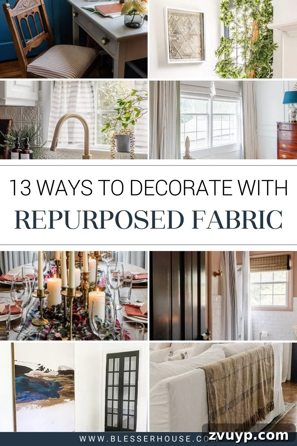 13 Ingenious Fabric Upcycles for Stylish Homes 2 ideas to repurpose fabric for home decor